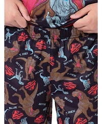 Jurassic Park Big Boys World Blue T-Rex Gate 2-Piece Sleep Pajama Set