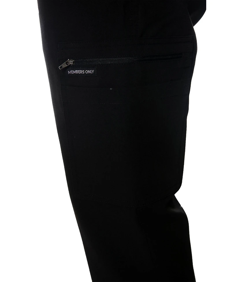 Members Only Men's London Jogger Scrub Pants For Short Men