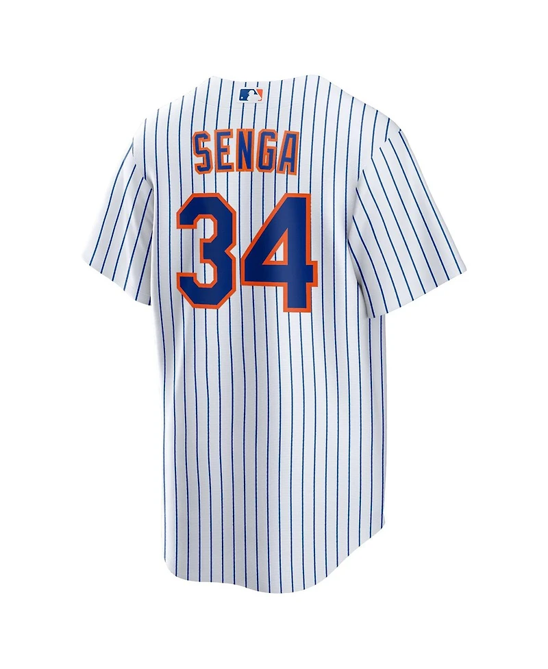 Men's Nike Kodai Senga White, Royal New York Mets Home Replica Player Jersey