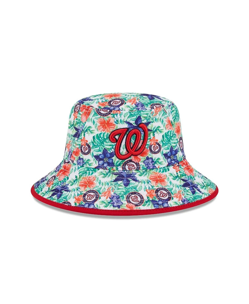 Men's New Era Washington Nationals Tropic Floral Bucket Hat