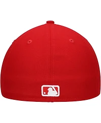 Men's New Era Scarlet Milwaukee Brewers Low Profile 59FIFTY Fitted Hat