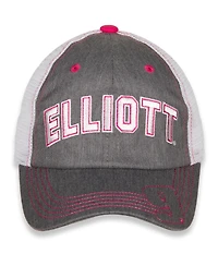 Big Girls Hendrick Motorsports Team Collection Gray, White Chase Elliott Favorite Driver Adjustable Hat