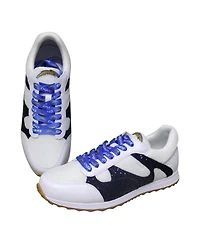 Women's Cuce White Los Angeles Chargers Glitter Sneakers