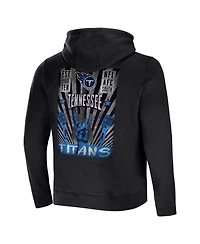 Men's Nfl x Darius Rucker Collection by Fanatics Black Tennessee Titans Rocker Full-Zip Hoodie
