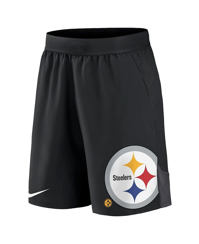 Men's Nike Black Pittsburgh Steelers Stretch Performance Shorts