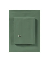 Lacoste Home Solid Cotton Percale Sheet Set