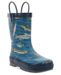 Western Chief Toddler Little Boy's and Big Gone Fish N Rain Boot