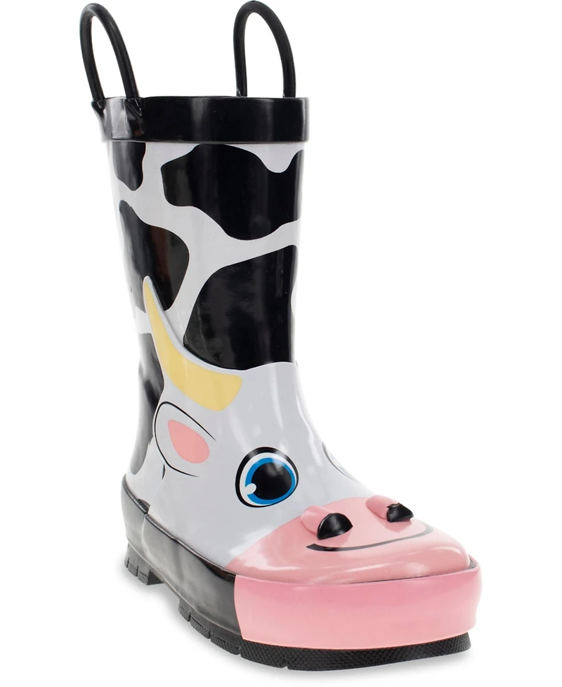 Toddler, Little Boy's and Big Colbie Cow Rain Boot