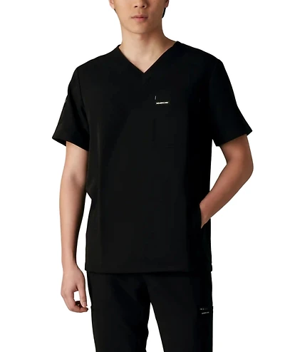 Members Only Men's Manchester 3-Pocket Scrub Top for Men