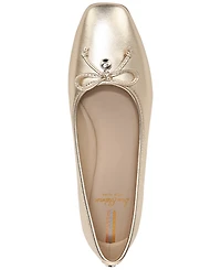 Sam Edelman Women's Meadow Square-Toe Bow Ballet Flats