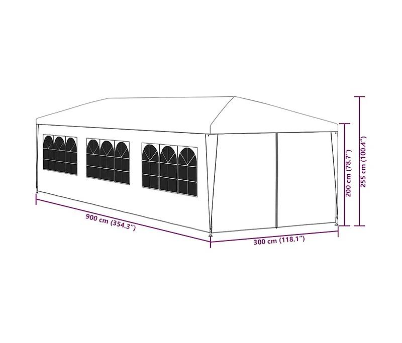 Party Tent 10'x30' White