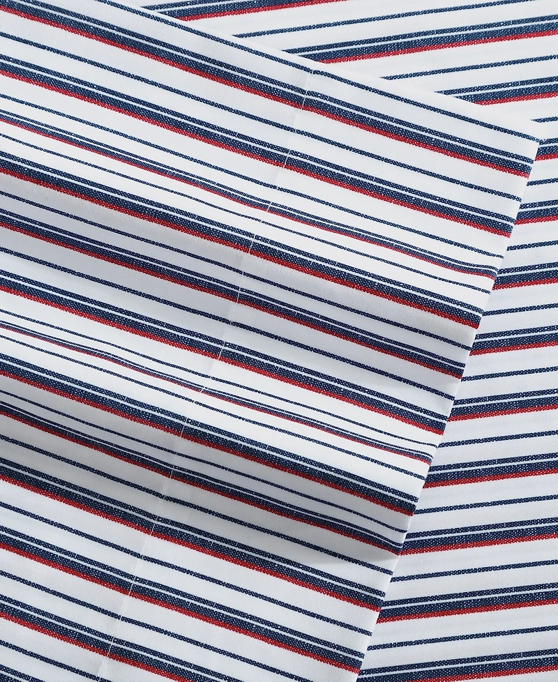 Closeout! Nautica Solid Microfiber 3 Piece Sheet Set, Full