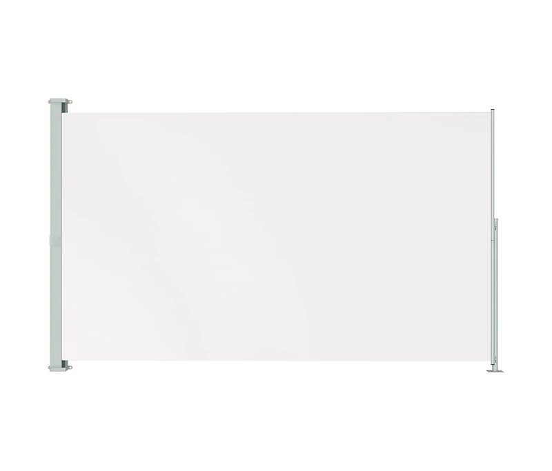 vidaXL Patio Retractable Side Awning 78.7"x118.1" Cream