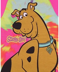 Scooby-Doo Girls Nightgown Tie-Dye Classic Character Short-Sleeve Raglan Pajama