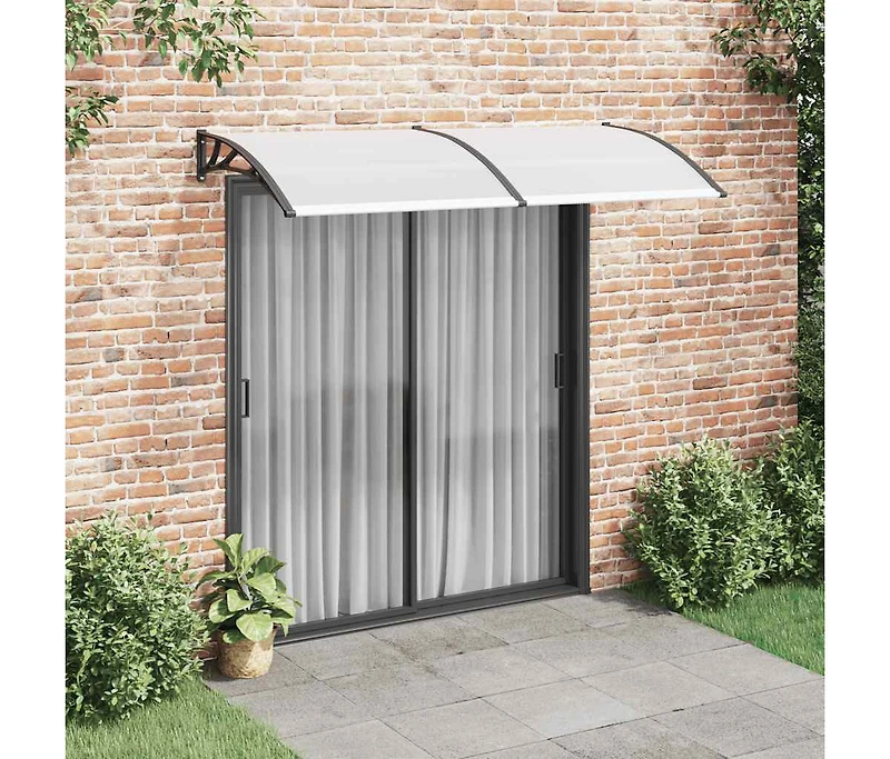 Door Canopy Black 78.7"x39.4" Pc