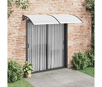 Door Canopy Black 78.7"x39.4" Pc