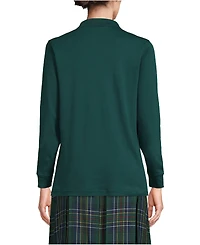 Lands' End Women's Long Sleeve Interlock Polo Shirt