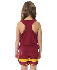Harry Potter Girls Hogwarts House Crest Racerback Tank Shorts 2PC Pajama Set