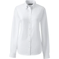 Lands' End School Uniform Women's Long Sleeve Oxford Dress Shirt