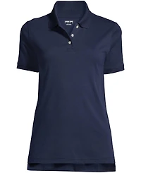 Lands' End Women's Tall Short Sleeve Interlock Polo Shirt