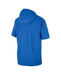Men's Nike Blue Ucla Bruins Coaches Quarter-Zip Short Sleeve Jacket
