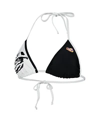 Women's G-iii 4Her by Carl Banks Black, White Lsu Tigers Play Action Bikini Top