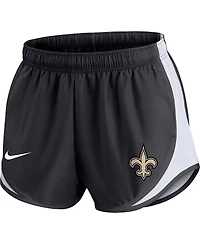 Women's Nike Black New Orleans Saints Plus Tempo Shorts