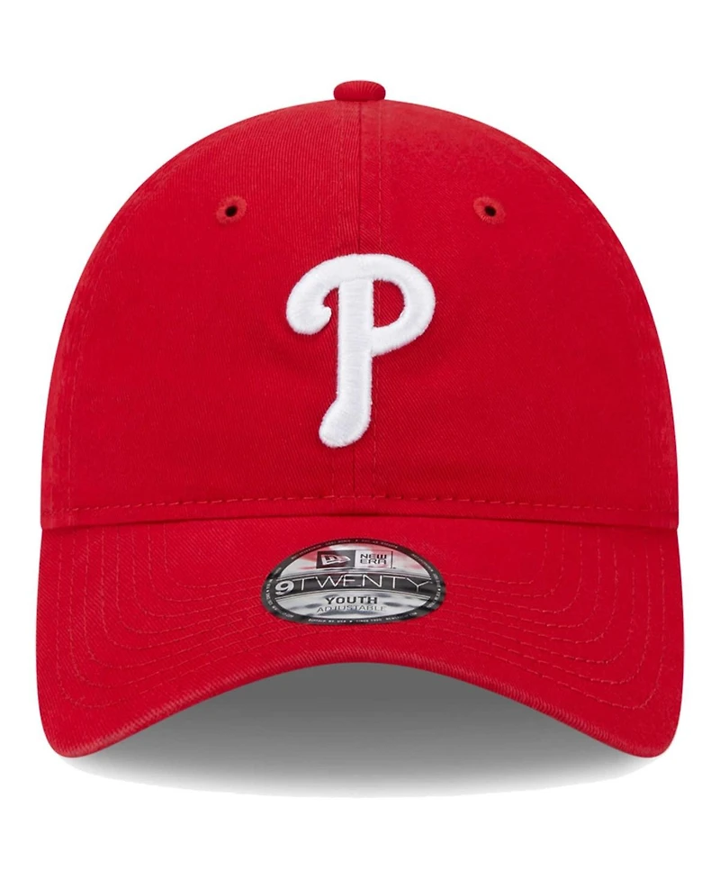Little Boys and Girls New Era Red Philadelphia Phillies Team 9TWENTY Adjustable Hat