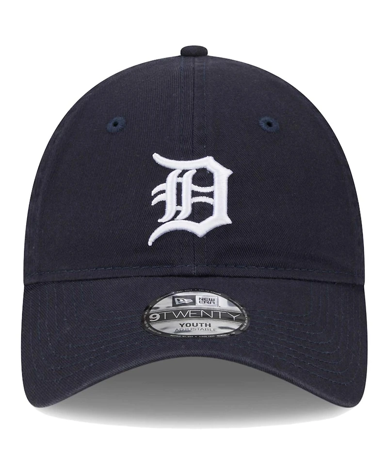Little Boys and Girls New Era Navy Detroit Tigers Team 9TWENTY Adjustable Hat