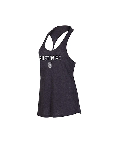 Women's Concepts Sport Heather Charcoal Austin Fc Radiant Twist Back Scoop Neck Tank Top