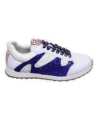 Women's Cuce White New York Giants Glitter Sneakers