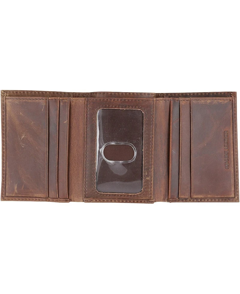 Men's Los Angeles Chargers Leather Team Tri-Fold Wallet