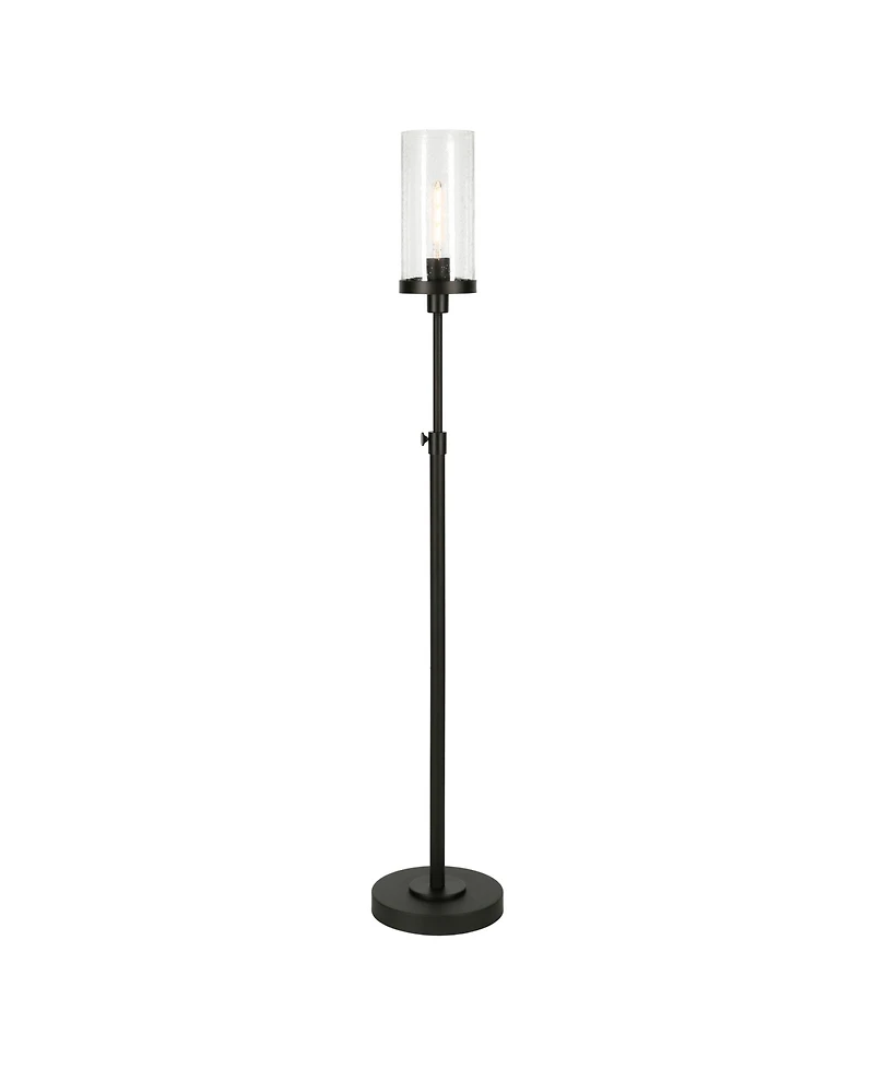 Hudson & Canal Frieda 66" Glass Shade Tall Floor Lamp