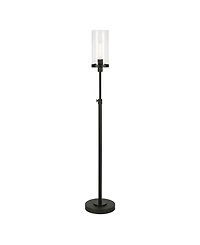 Hudson & Canal Frieda 66" Glass Shade Tall Floor Lamp
