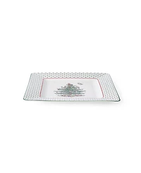 Spode Christmas Tree Polka Dot Square Platter