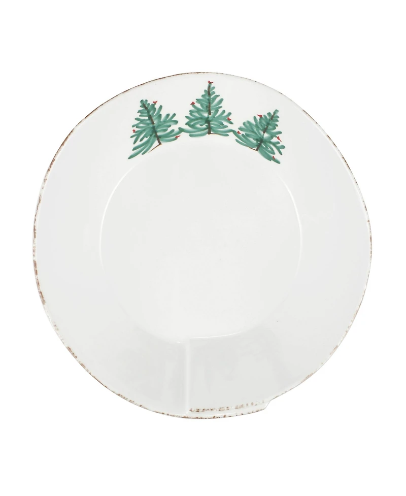 Vietri Melamine Lastra Holiday Large Shallow Serving Bowl 12''