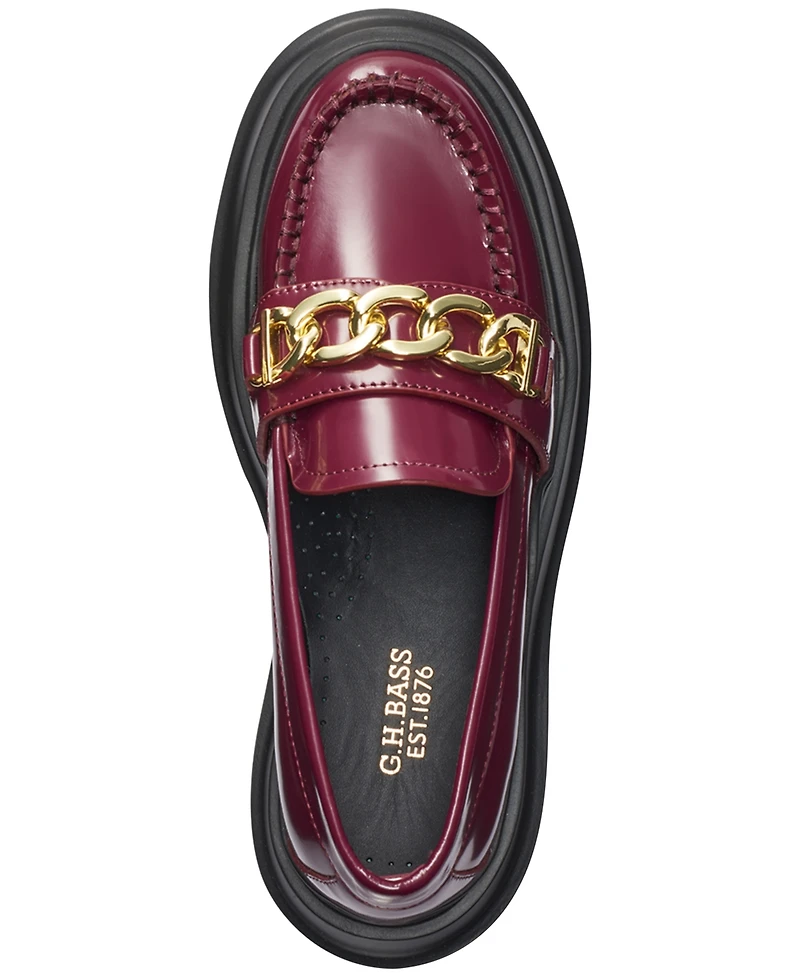 G.h.bass Platform Chain Lug Loafer
