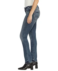 Silver Jeans Co. Women's Suki Mid Rise Straight Leg