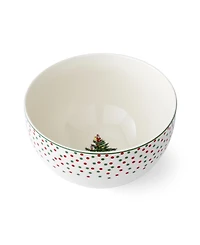 Spode Christmas Tree Polka Dot Rice Bowls, Set of 4