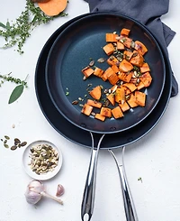 Blue Diamond Hard Anodized Ceramic Nonstick 2 Piece Frying Pan Set