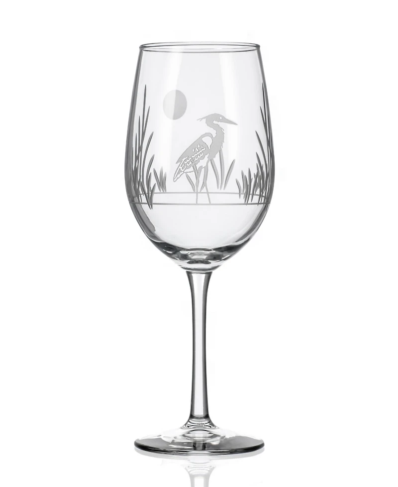 Rolf Glass Heron White Wine Glass 12oz- Set of 4 Glasses