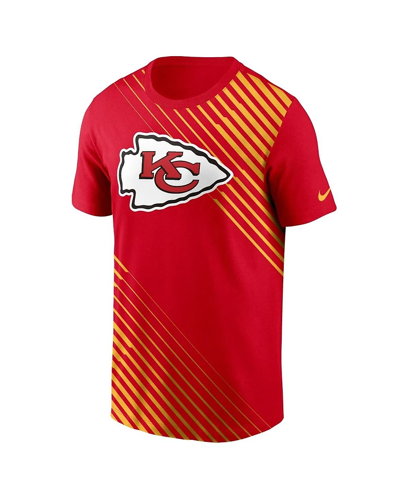 Men's Nike Red Kansas City Chiefs Yard Line Fashion Asbury T-shirt