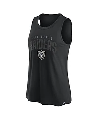 Women's Fanatics Black Las Vegas Raiders Classic Rhine Tank Top