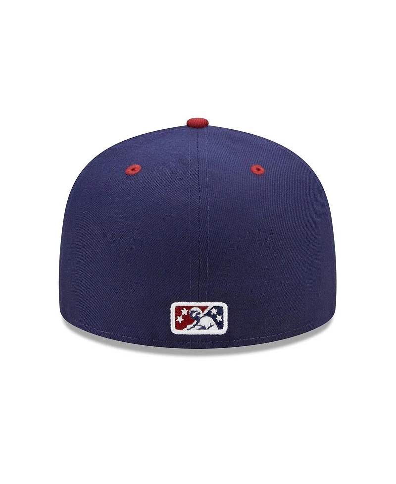 Men's New Era Navy, Red Round Rock Express Marvel x Minor League 59FIFTY Fitted Hat
