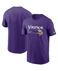 Men's Nike Purple Minnesota Vikings Division Essential T-shirt