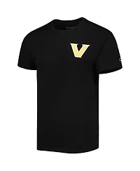 Men's Champion Black Vanderbilt Commodores Team Stack 2-Hit T-shirt