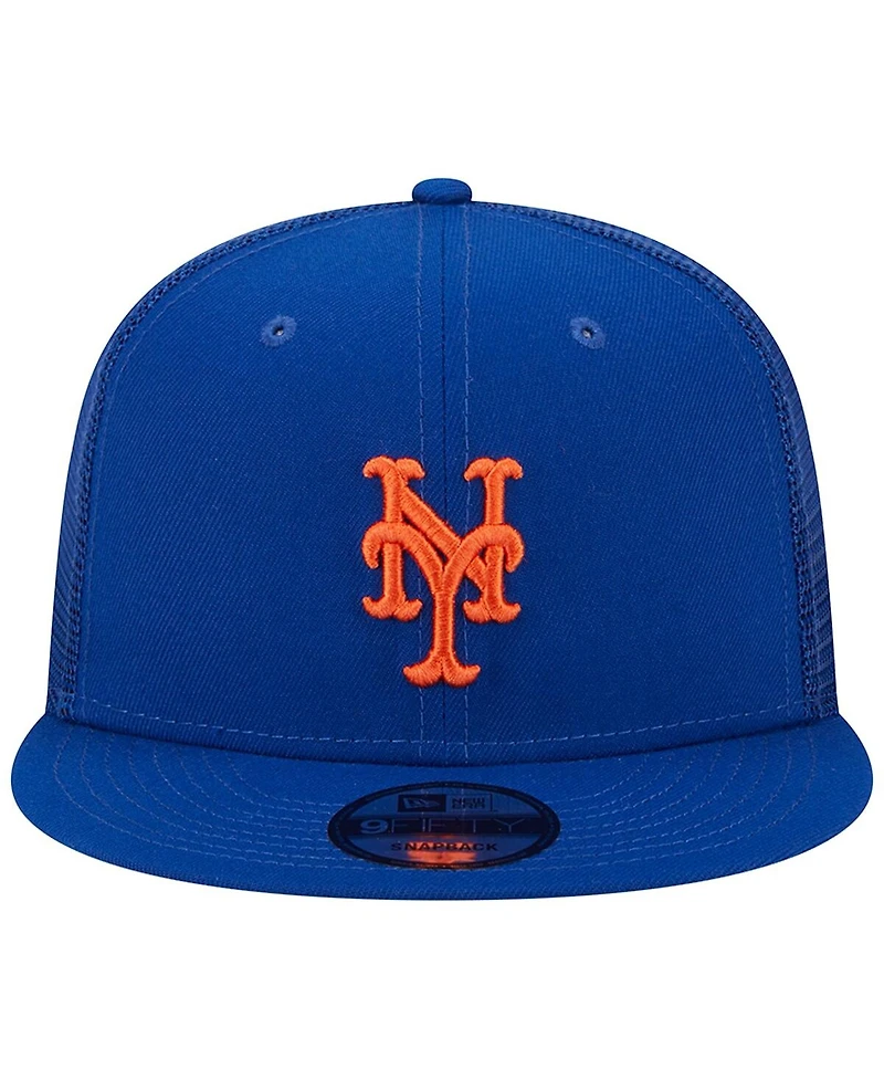 Men's New Era Royal New York Mets Team Color Trucker 9FIFTY Snapback Hat