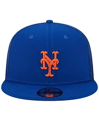 Men's New Era Royal New York Mets Team Color Trucker 9FIFTY Snapback Hat