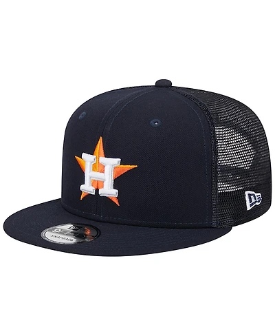 Men's New Era Navy Houston Astros Team Color Trucker 9FIFTY Snapback Hat