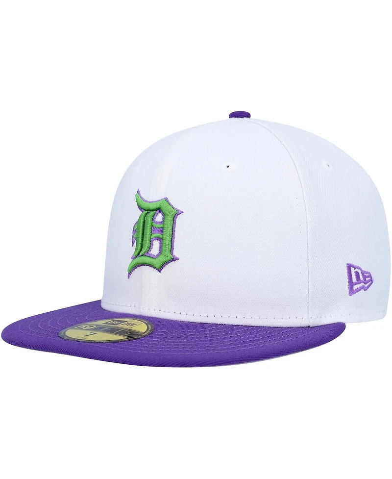 Men's New Era White Detroit Tigers 1984 World Series Side Patch 59FIFTY Fitted Hat